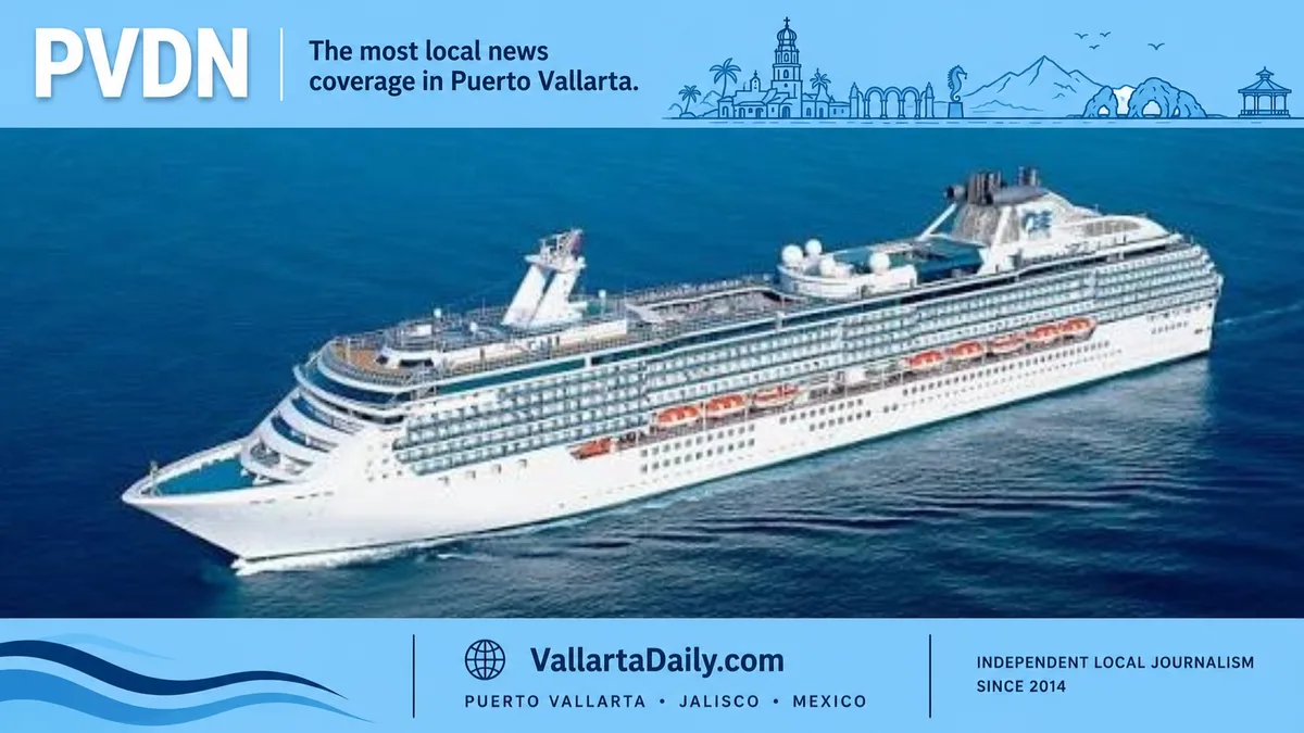 Hurricane Polo Holds Up Arrival of Island Princess in Puerto Vallarta