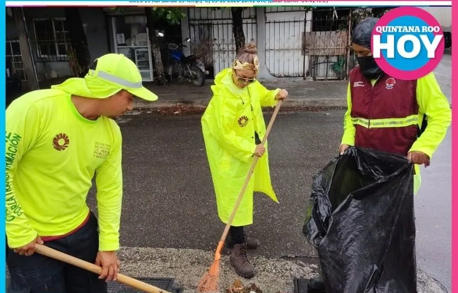 Cancún Prepares for Strong Rainfall: 350 Workers Mobilized for Flood Prevention