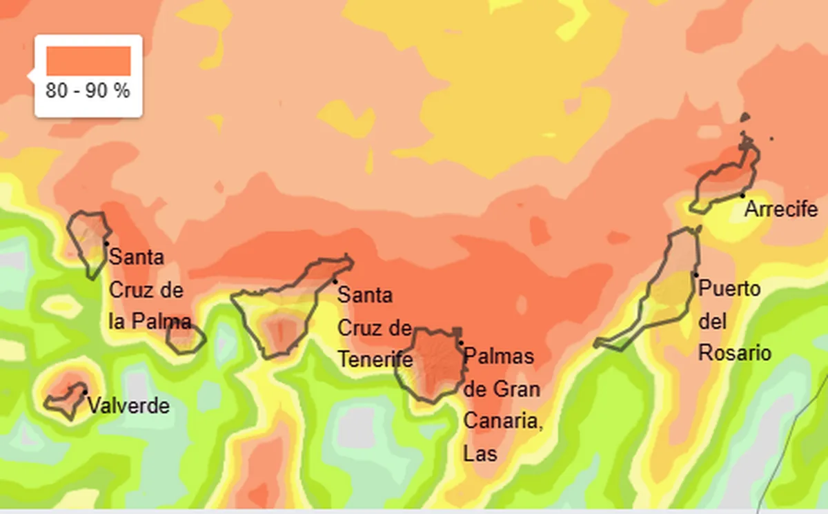 ... La Aemet confirma: Canarias libera de dana Adam, pero lloviendo por todas partes...