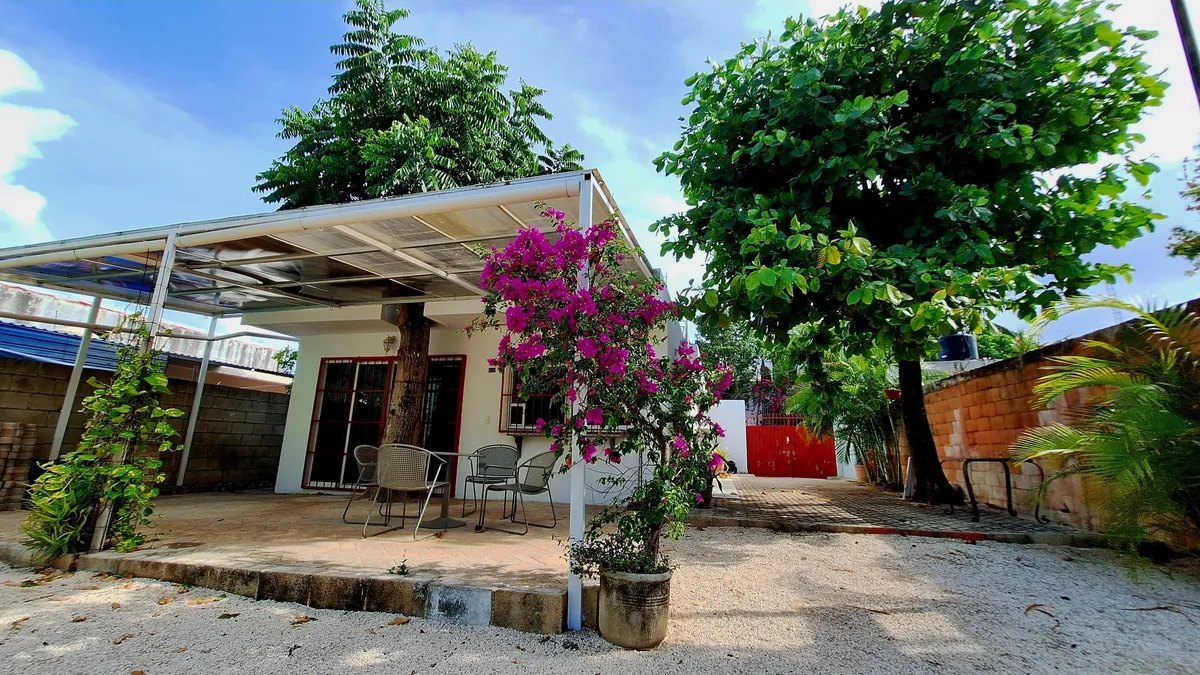 1 level house 1 BR+Office+2Bath+200m2 private garden in the center…